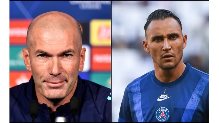 Zidane le hizo un guiño a Keylor en la previa del partido contra PSG