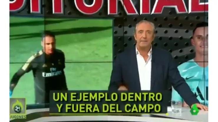 Josep Pedrerol le rinde un último homenaje a Keylor Navas