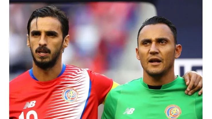 Bryan Ruiz y Keylor Navas