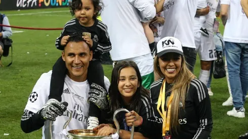 Keylor Navas y su familia
