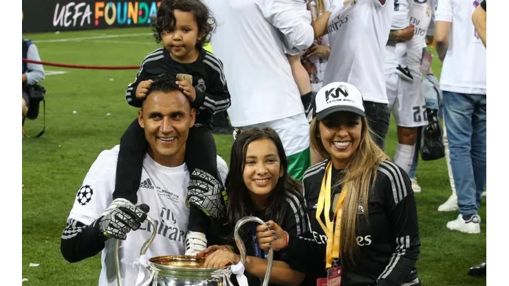 Keylor Navas y su familia