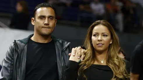 Keylor Navas y Andrea Salas