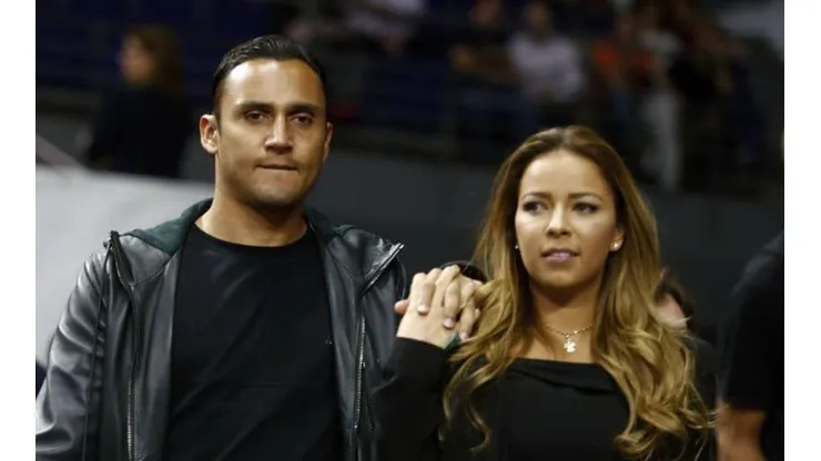 Keylor Navas y Andrea Salas