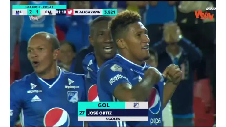 Otro doblete de José Guillermo Ortiz en Colombia