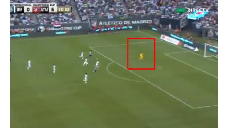 Keylor entró de cambio y ya le hicieron un gol