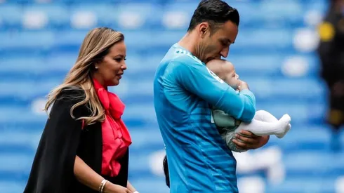 Keylor Navas y su familia