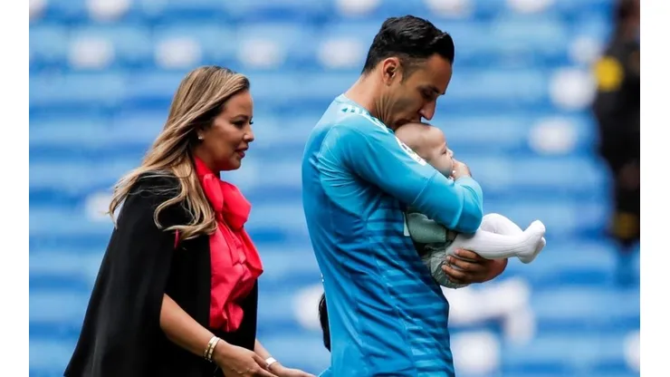 Keylor Navas y su familia