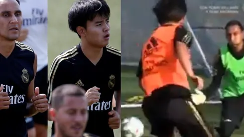 Keylor Navas y Takefusa Kubo