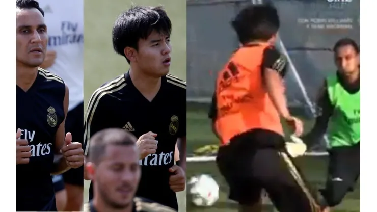 Keylor Navas y Takefusa Kubo