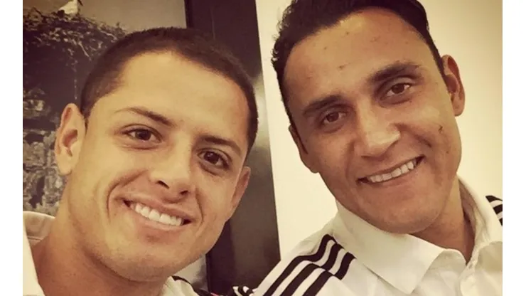 Keylor Navas y Chicharito Hernández