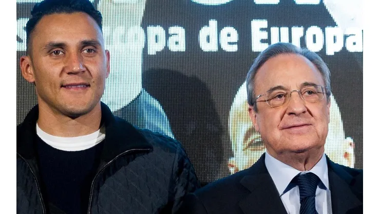 Keylor Navas y Florentino Pérez