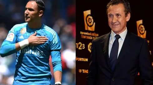 Keylor Navas y Jorge Valdano