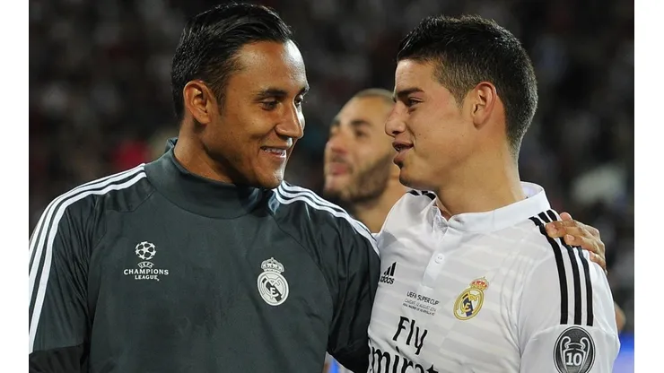 James Rodríguez y Keylor Navas