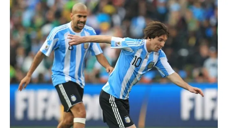 Verón y Messi