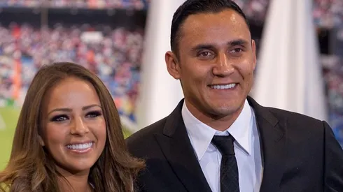 Keylor Navas y Andrea Salas