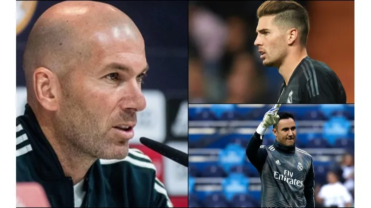 Zidane explicó porque puso a su hijo Luca por encima de Keylor Navas