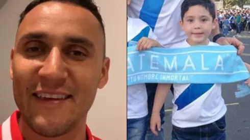 Detallazo de Keylor Navas con el hijo de un jugador de Guatemala