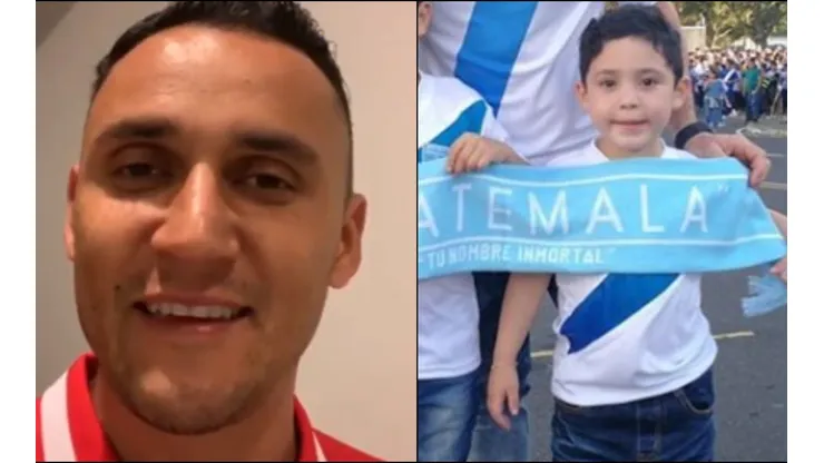 Detallazo de Keylor Navas con el hijo de un jugador de Guatemala