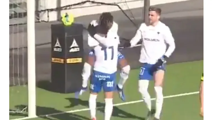 Kevin Álvarez da su primer asistencia en Europa