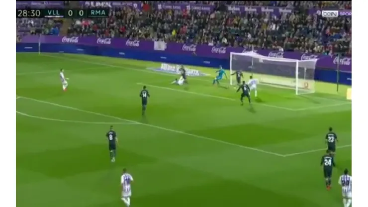 El gol que le hacen a Thibaut Courtois