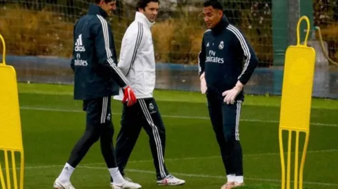 Los números de Keylor Navas con Santiago Solari