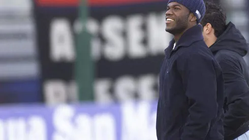 David Suazo y su foto con Santiago Solari