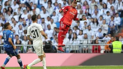 Navas exhibió sus destrezas en el arco durante el partido de Copa del Rey