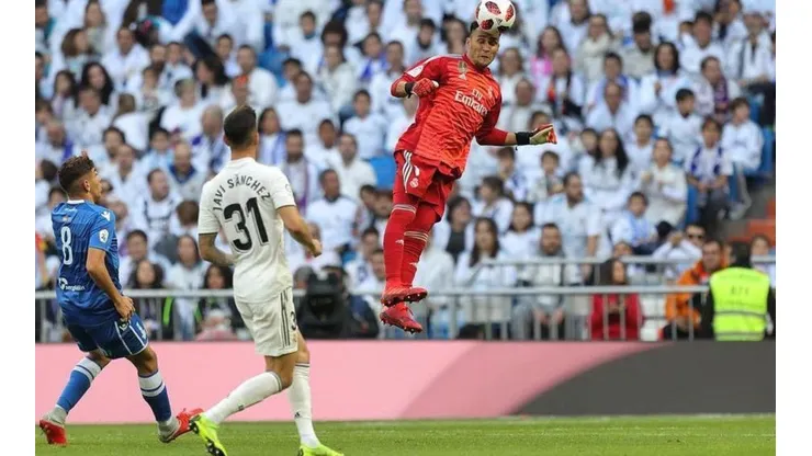 Navas exhibió sus destrezas en el arco durante el partido de Copa del Rey