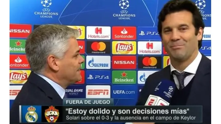 El reportero español reconoció que entendió la razón de la huida de Solari pero dejó mucho a la especulación