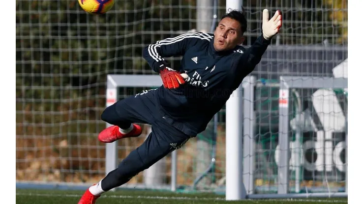 Navas trabajó este miércoles junto a sus compañeros con miras al partido contra Valencia