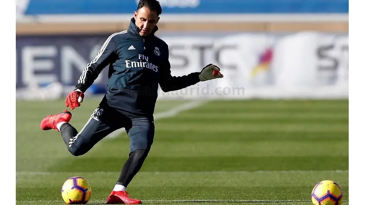 Navas, según Solari, sufrió una molestia y no entrenó este viernes en Valdebebas