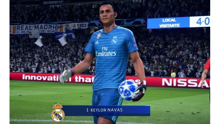 El portero costarricense, por motivo de valoraciones, aparece como suplente en el Real Madrid
