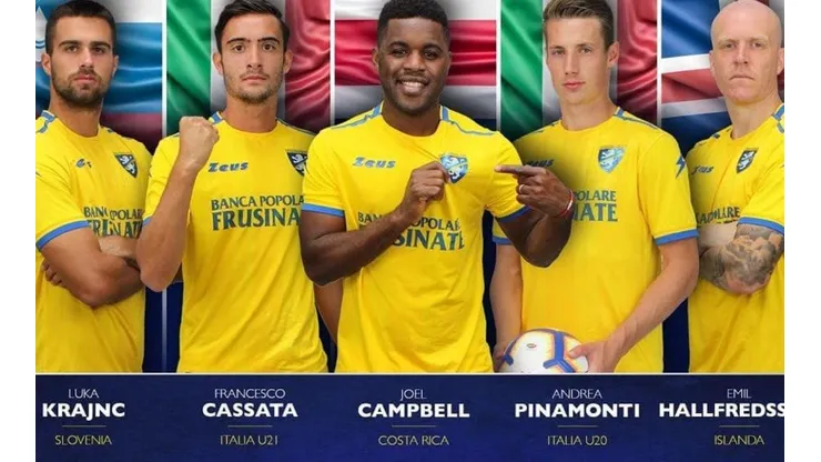 Frosinone anunció a Joel Campbell como uno de sus internacionales para la Fecha FIFA