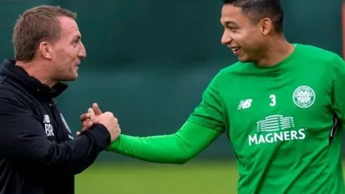 El hondureño se reencontró con el técnico Brendan Rodgers en Glasgow