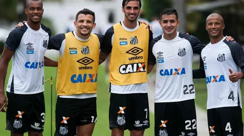 El Capi posó junto a los suramericanos Copete, Cittadini, González y Sánchez