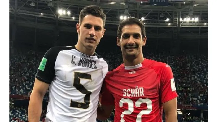 Borges y Schär se enfrentaron en la última fecha de la ronda de grupos en Rusia 2018