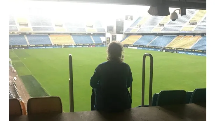 La última imagen que dejó el "Mágico" González en el estadio Ramón de Carranza
