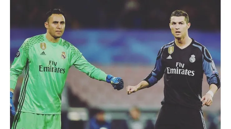 El portero costarricense despidió al astro portugués en su partida a Juventus
