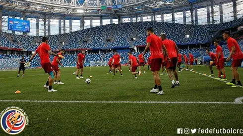 Los ticos tuvieron un ligero entrenamiento en el estadio de Nizhny Novgorod