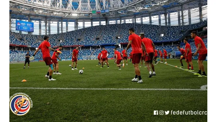 Los ticos tuvieron un ligero entrenamiento en el estadio de Nizhny Novgorod