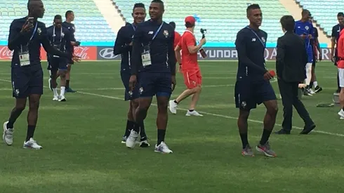 Los canaleros pisaron durante unos minutos el césped que los recibirá en el Mundial