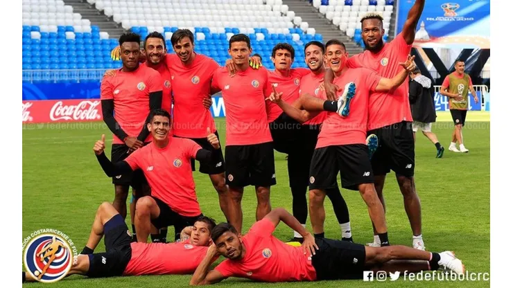 Los costarricenses se divirtieron durante la sesión recreativa en el estadio de Samara