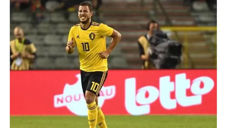 Hazard salió del campo a los 70 minutos con notables muestras de dolor en una de sus piernas