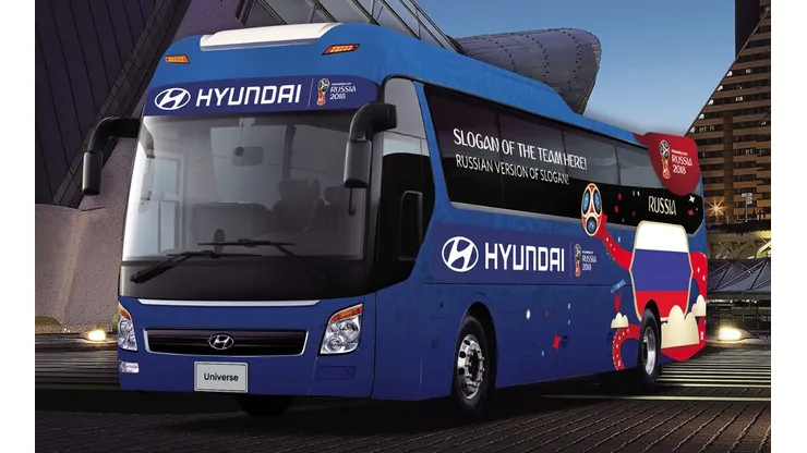 Así serán los buses con las frases que acompañaran a las 32 selecciones en el Mundial de Fútbol de Rusia 2018