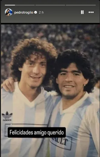 El mensaje de Troglio para Diego Maradona.