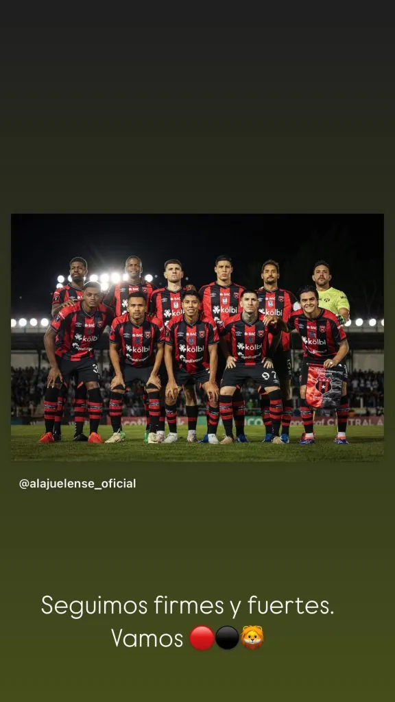 El mensaje de Canhoto tras el empate en Antigua. (Instagram)