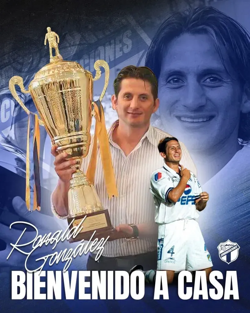 Así fue presentado Ronald González en Comunicaciones.