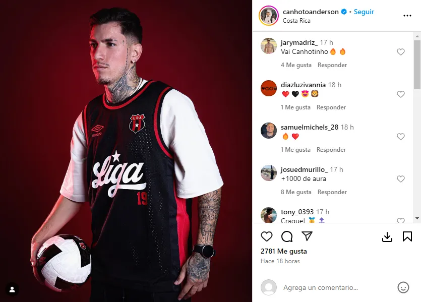 Los comentarios que le dejaron a Canhoto hablan por sí solos. (Instagram)