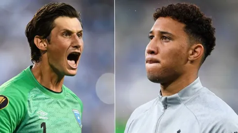 Sequira y Hagen, los porteros de Costa Rica y Guatemala respectivamente.