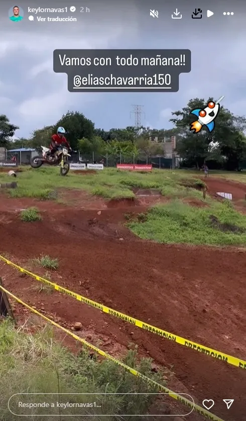 La publicación de Keylor Navas (Instagram).